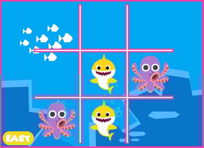 Mały rekin Tic Tac Toe