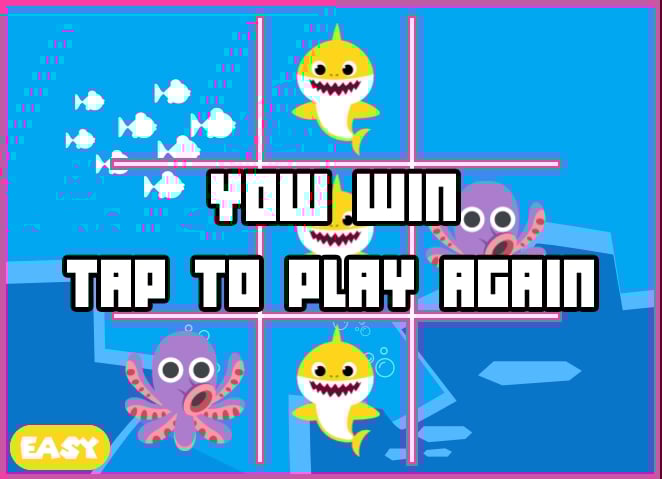 Mały rekin Tic Tac Toe