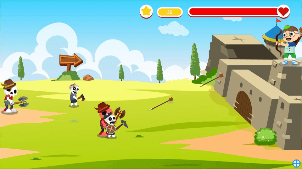 Castle Warfare Zombies vs Momo Cute Tower Defense