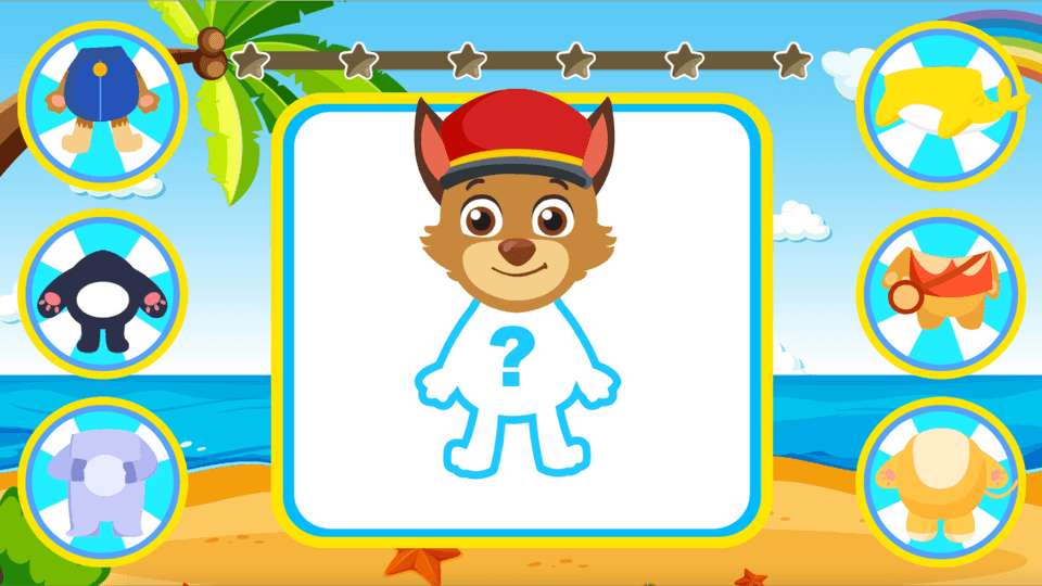 Cartoon Animals Body Matching