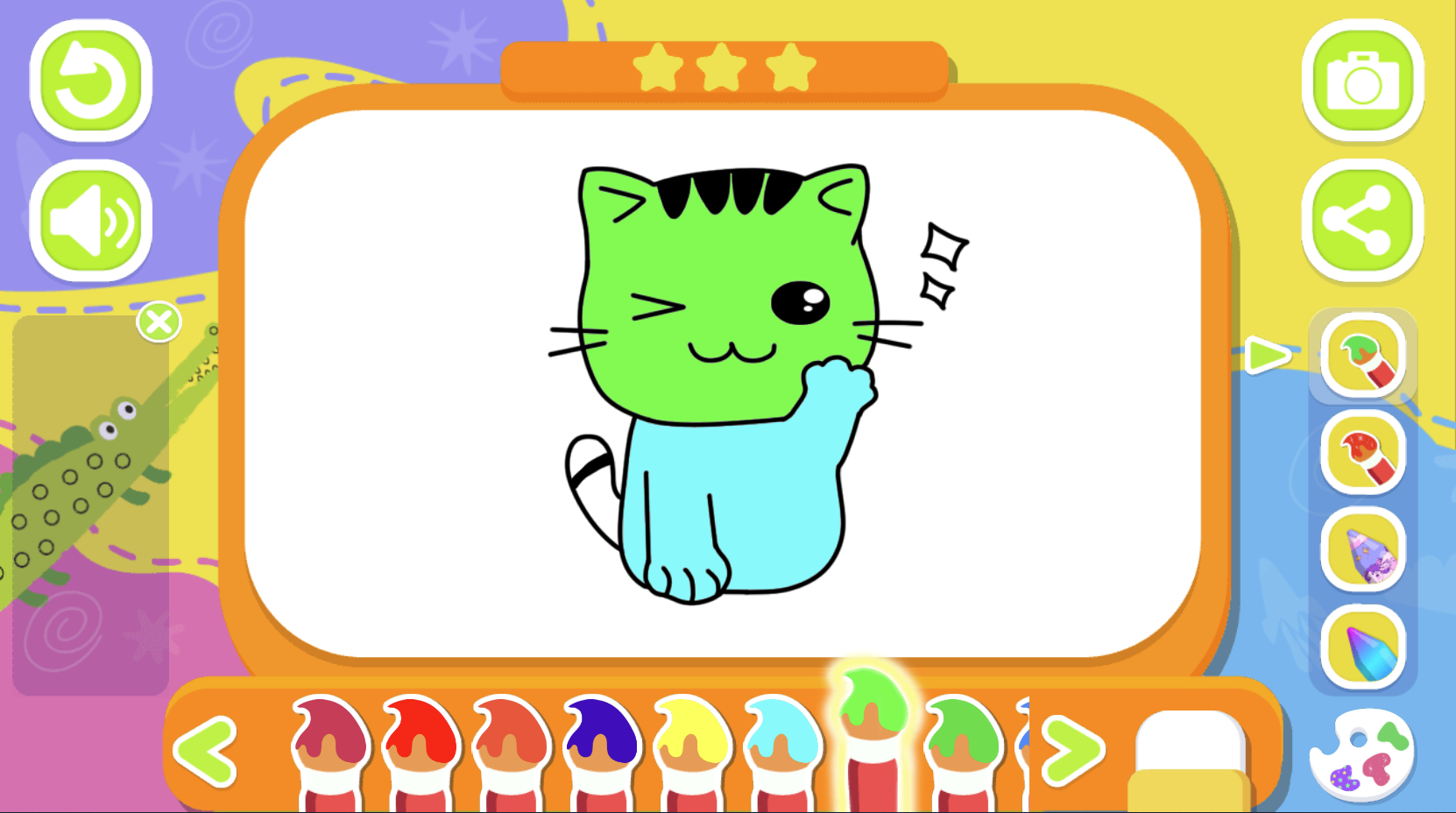 Cute Cat Coloring Book