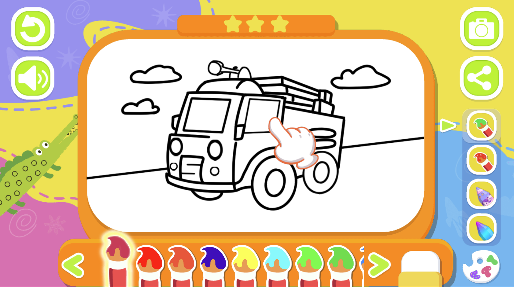 Fire Truck Coloring Book