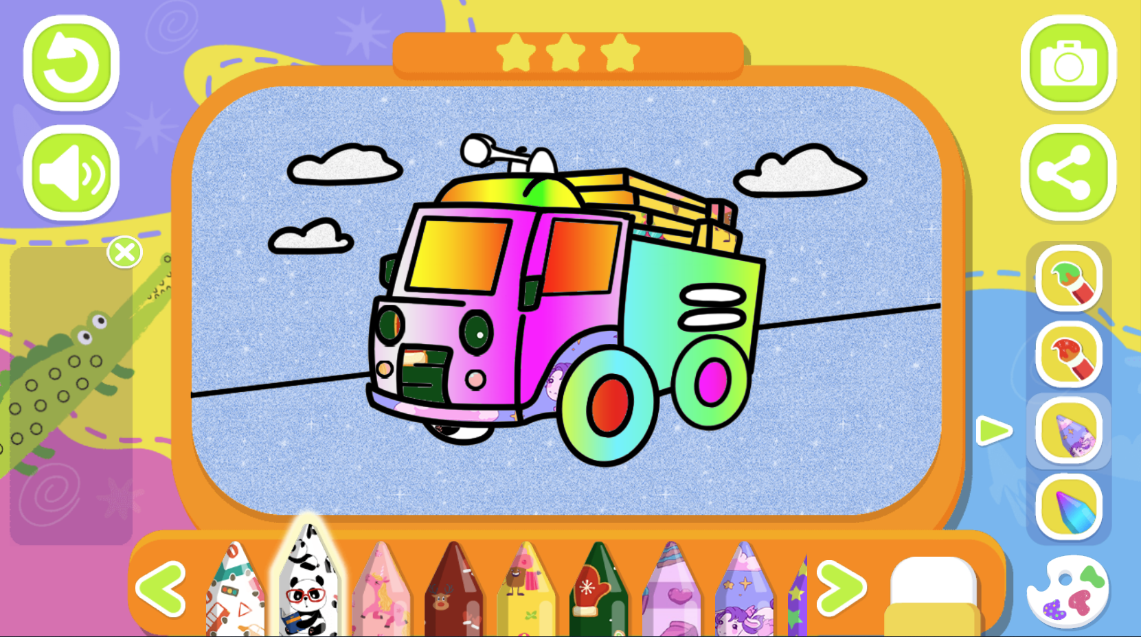 Fire Truck Coloring Book