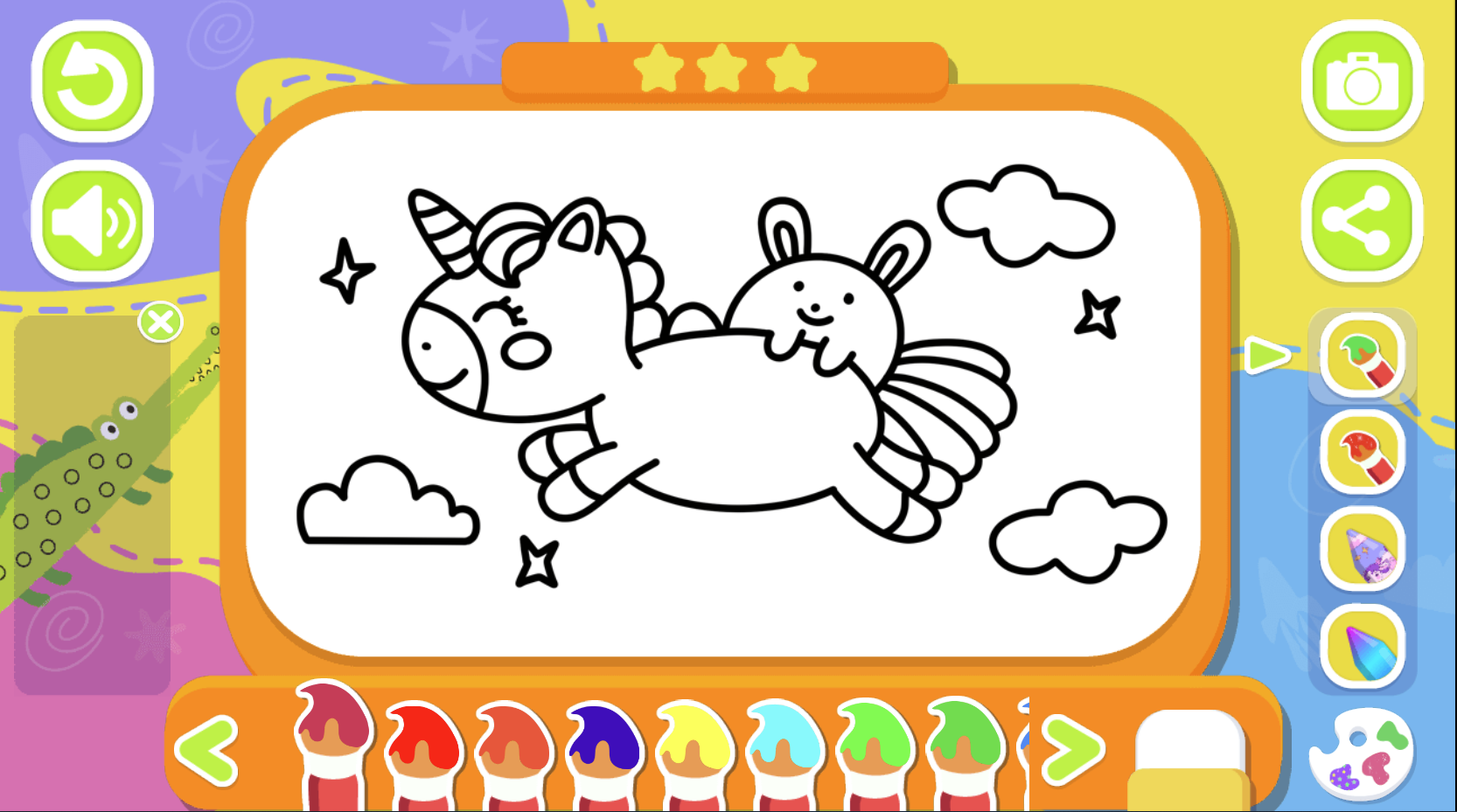 Flying Unicorn Coloring Book