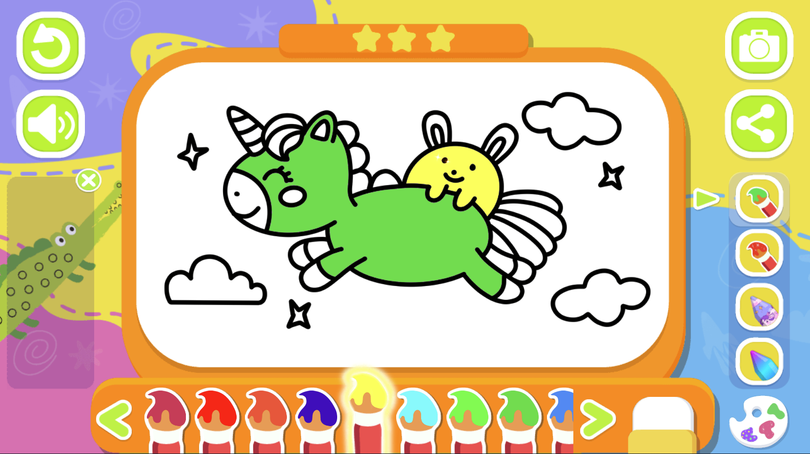 Flying Unicorn Coloring Book