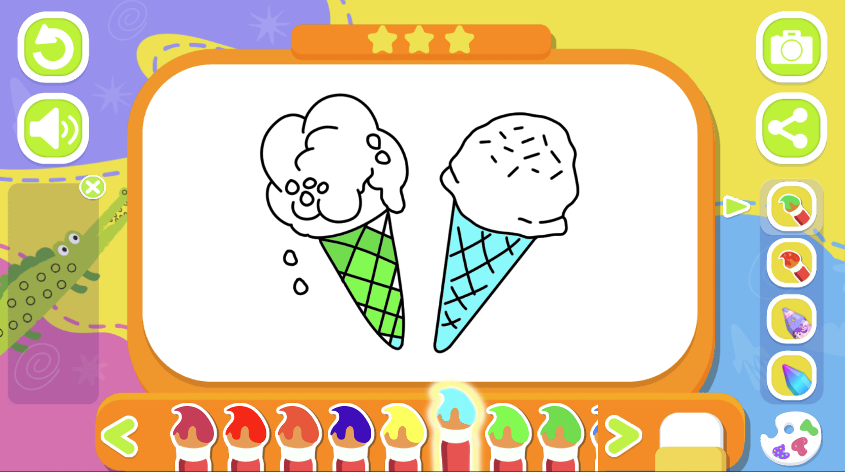 Ice Cream Coloring Book