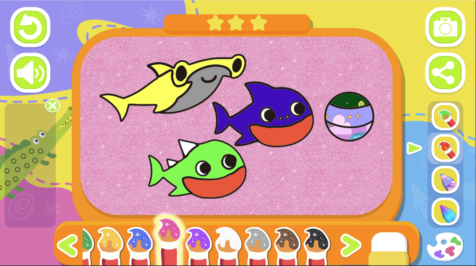 New Shark Coloring Book A24