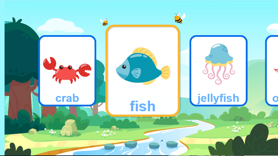 بطاقة حيوانات المحيط